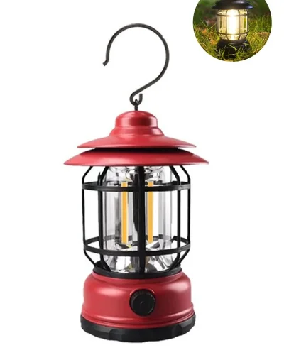 BK-5808 Retro Stil Gunes Enerjili Kempinq Feneri